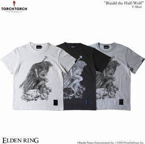 Elden Ring x Torch Torch T-shirt Collection: Blaidd the Half-Wolf Ink Black (M Size)_