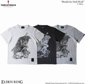 Elden Ring x Torch Torch T-shirt Collection: Blaidd the Half-Wolf Ink Black (L Size)_