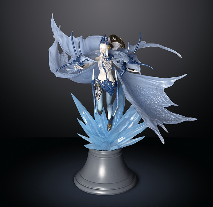 Final Fantasy XVI Summoned Beast Shiva Diorama Figure Square Enix