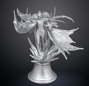 Final Fantasy XVI Summoned Beast Shiva Silver Ver. Diorama Figure_