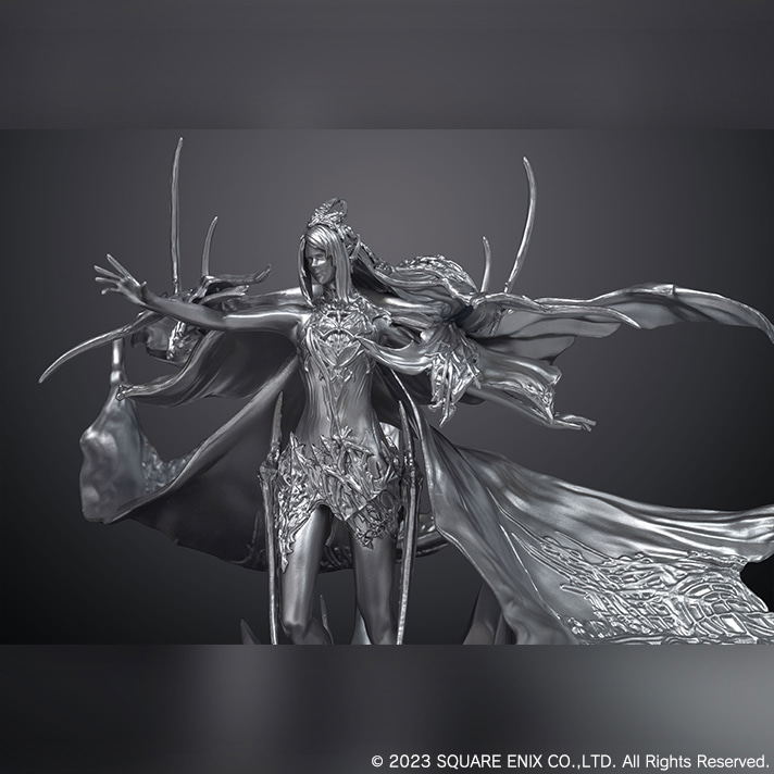 Final Fantasy XVI Summoned Beast Shiva Silver Ver. Diorama Figure image 5