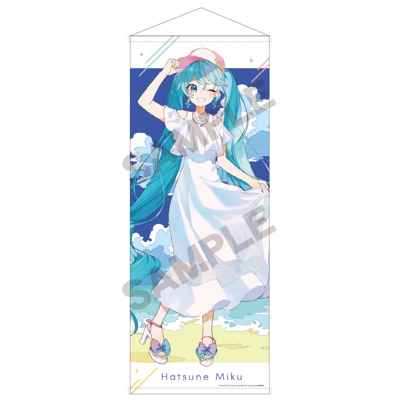 Hatsune Miku Life Size Tapestry White Dress image 1