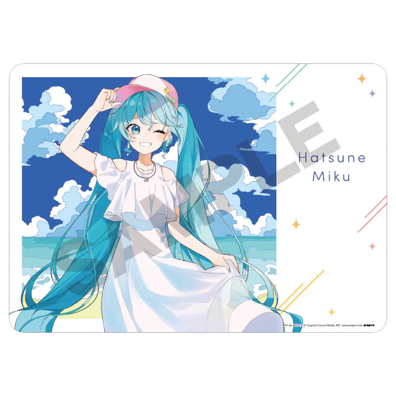 Hatsune Miku Rubber Mat White Dress image 1