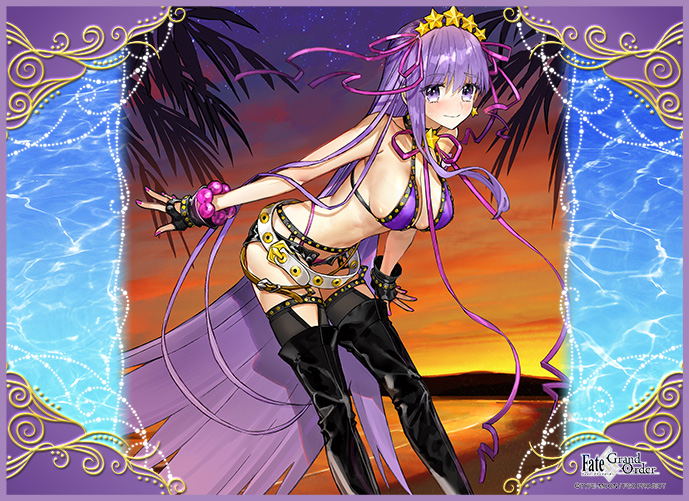 TCG Universal Play Mat Fate/Grand Order Moon Cancer / BB image 1