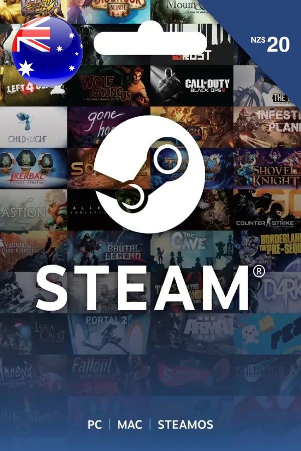 Steam Gift Card (NZD 20 | For NZD Currency Only) <span class="ext" style="background-color: #2a475e; color: #FFFFFF;">STEAM</span> <span class="ext ext_digital">digital</span> image 1