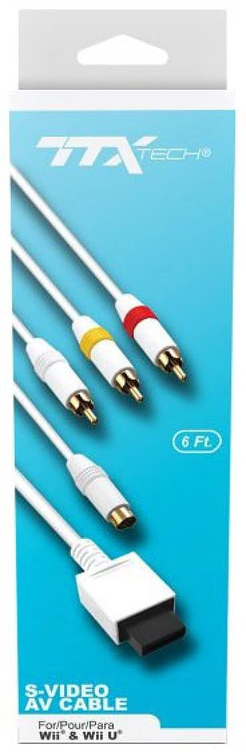 TTX Tech S-Video AV Cable for Wii / Wii U image 1