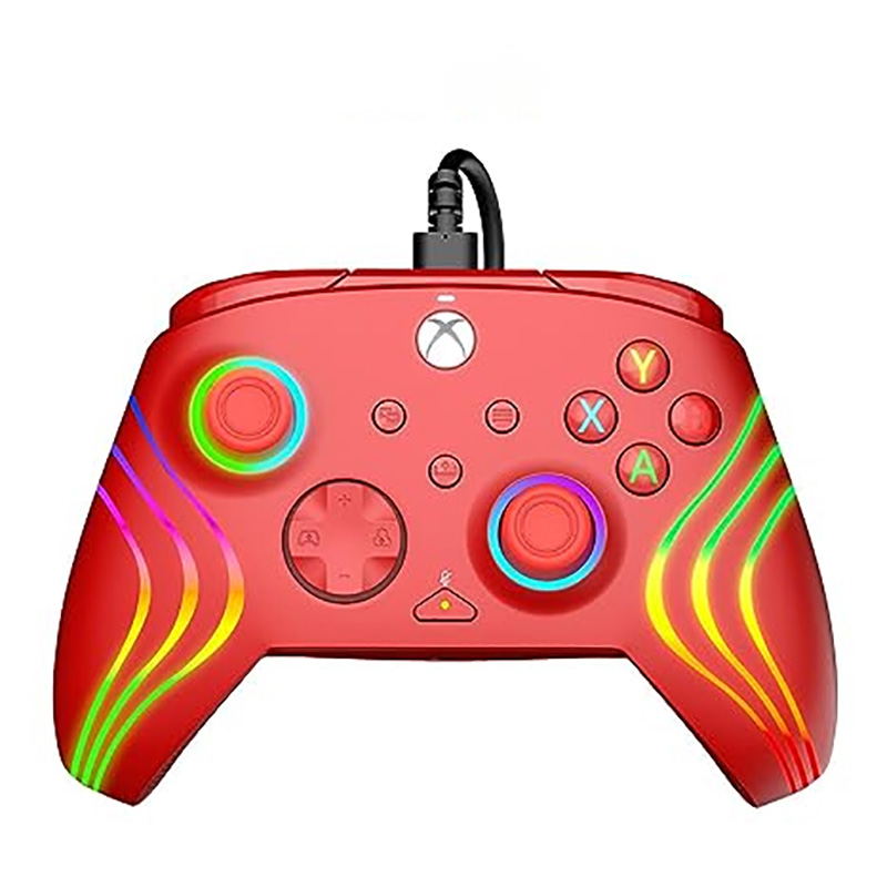 PDP Afterglow Wave Wired Controller for Xbox One / Xbox Series X|S (Red) image 1