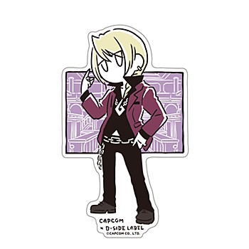 Capcom x B-Side Label Sticker Ace Attorney Klavier Gavin Line Art image 1