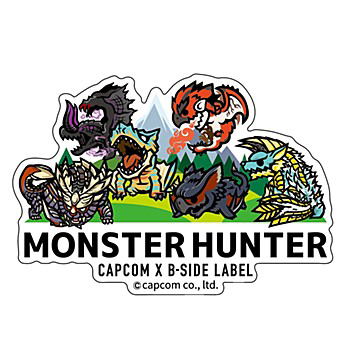 Capcom X B-Side Label Sticker Capcom 40th Monster Hunter