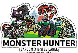 Capcom x B-Side Label Sticker Capcom 40th Monster Hunter_