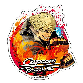 Capcom x B-Side Label Sticker Street Fighter 6 Ken image 1