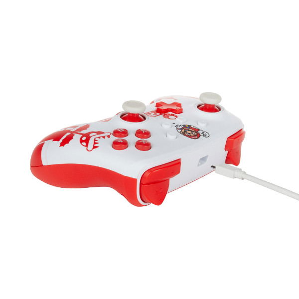 PowerA Enhanced Wired Controller for Nintendo Switch (Mario Red/White) image 5