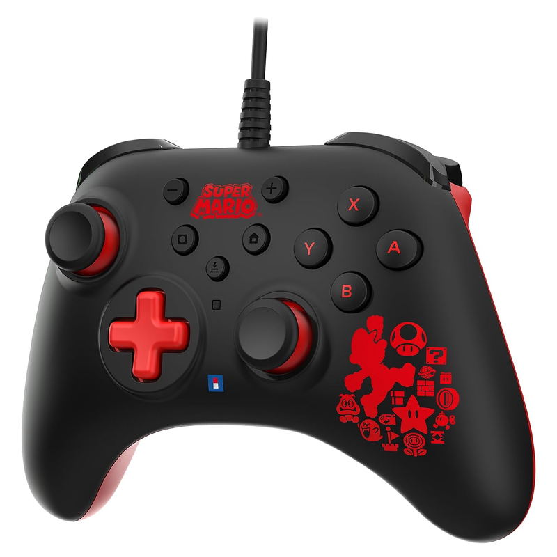 Wired HoriPad TURBO for Nintendo Switch (Mario) image 2