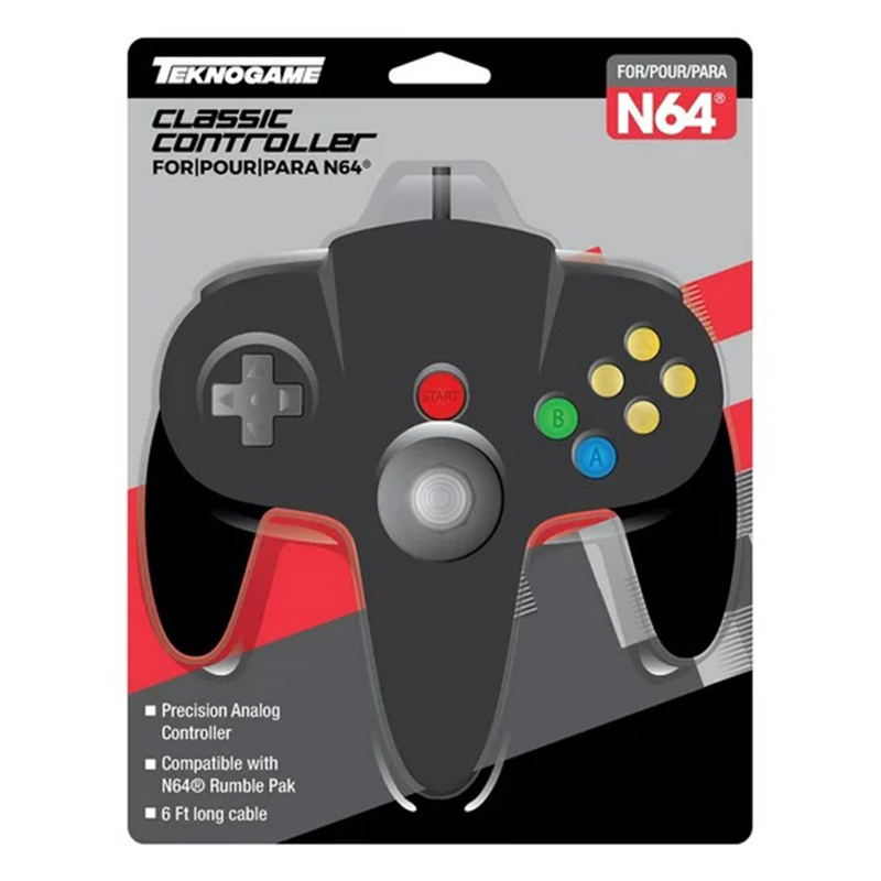 Classic Controller for N64 (Black) image 1
