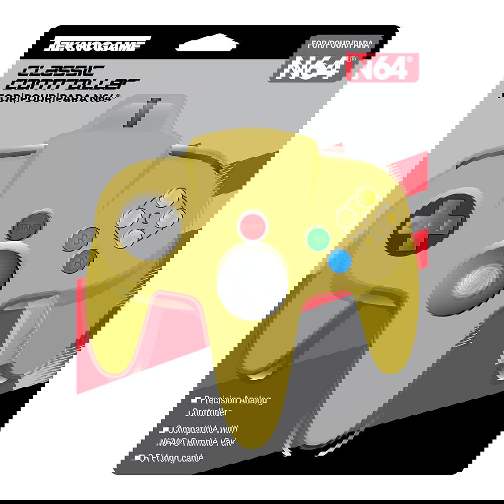 Classic Controller for N64 (Gold) for Nintendo64