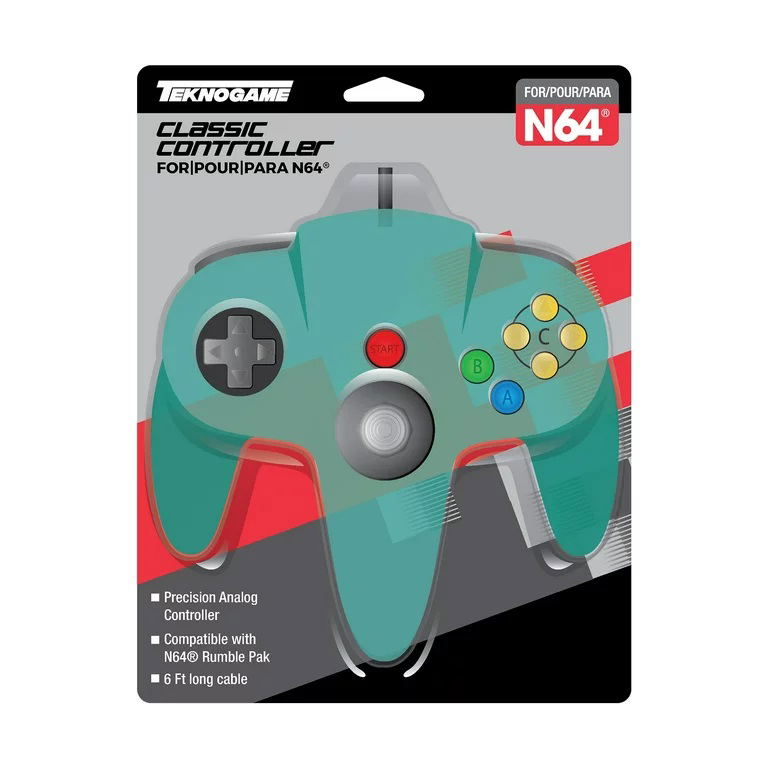 Classic Controller for N64 (Teal) image 1