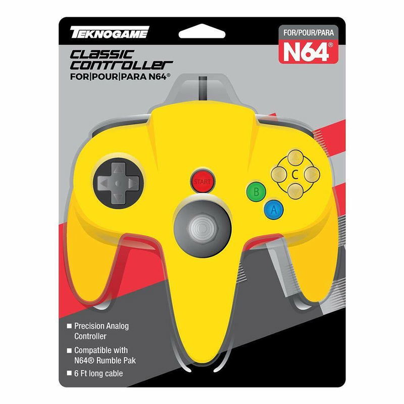 Classic Controller for N64 (Yellow) image 1