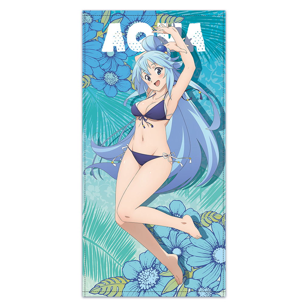 KonoSuba God s blessing On This Wonderful World 3 Newly Drawn Aqua Swimsuit Ver. 120cm Big Towel