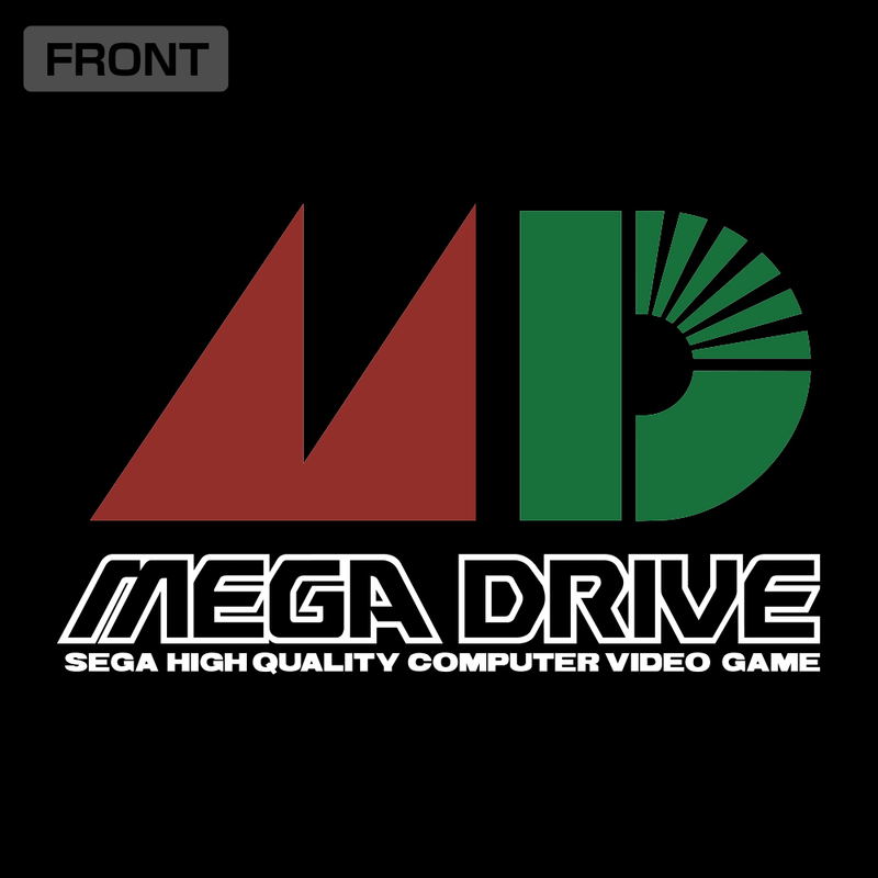 Mega Drive Logo T-shirt Black (L Size) image 4