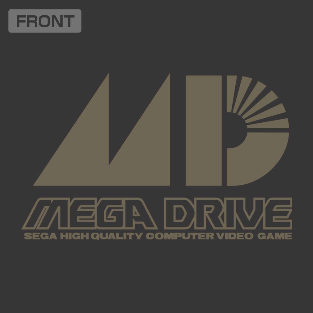 Mega Drive Logo T-shirt Sumi (M Size)