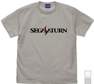 Sega Saturn Logo T-shirt Ver.2.0 Light Gray (L Size)_