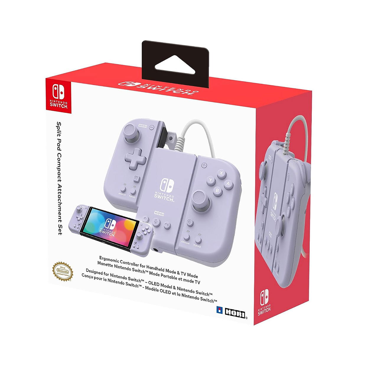 Split Pad Compact Attachment Set for Nintendo Switch (Lavender