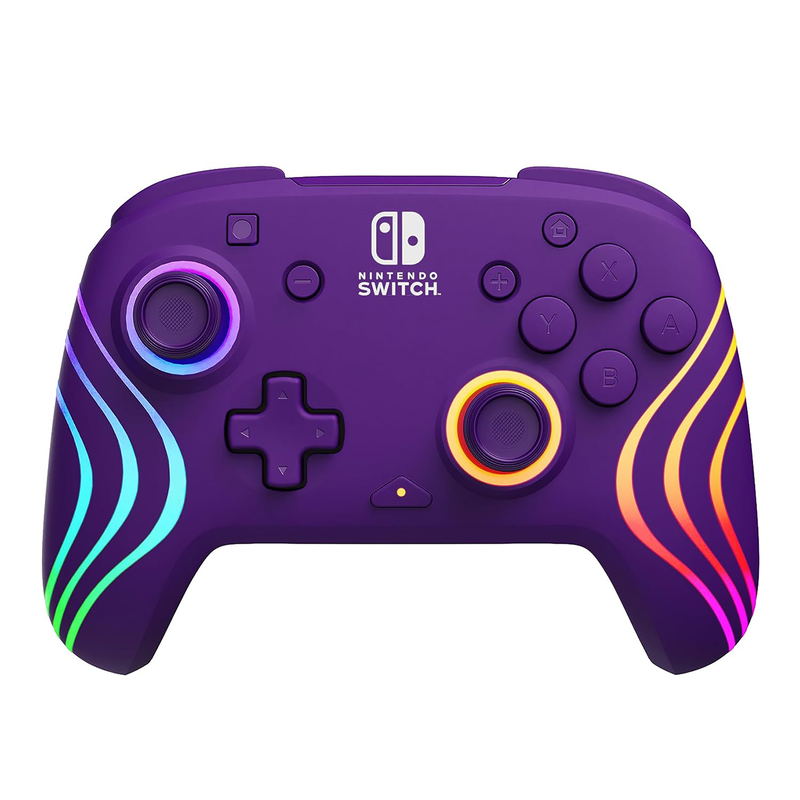 PDP Afterglow Wave Wireless Controller for Nintendo Switch (Purple) image 1