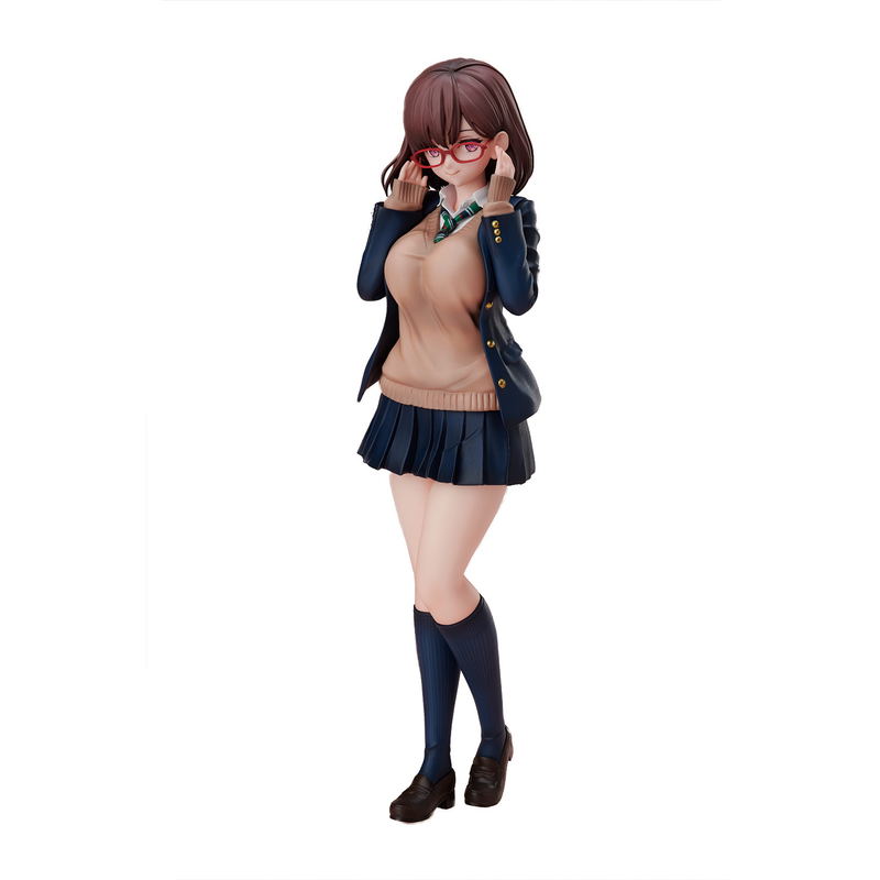 Original Character Pre-Painted Figure: Daiki Kase Illustration Megane JK-san image 1