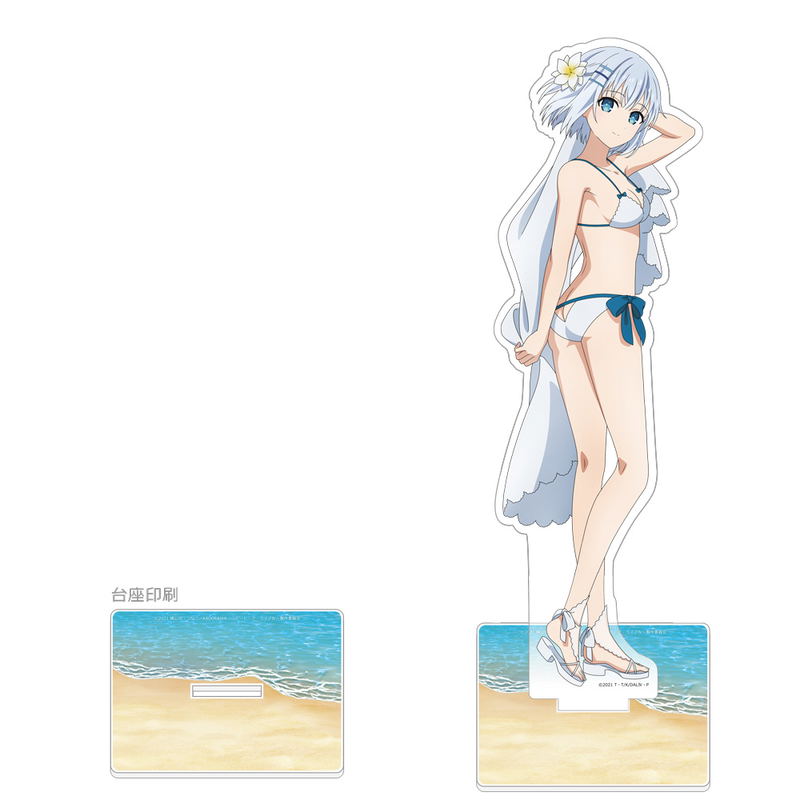 Date A Live IV Original Illustration Extra Large Acrylic Stand Tobiichi Origami / Swimwear image 1