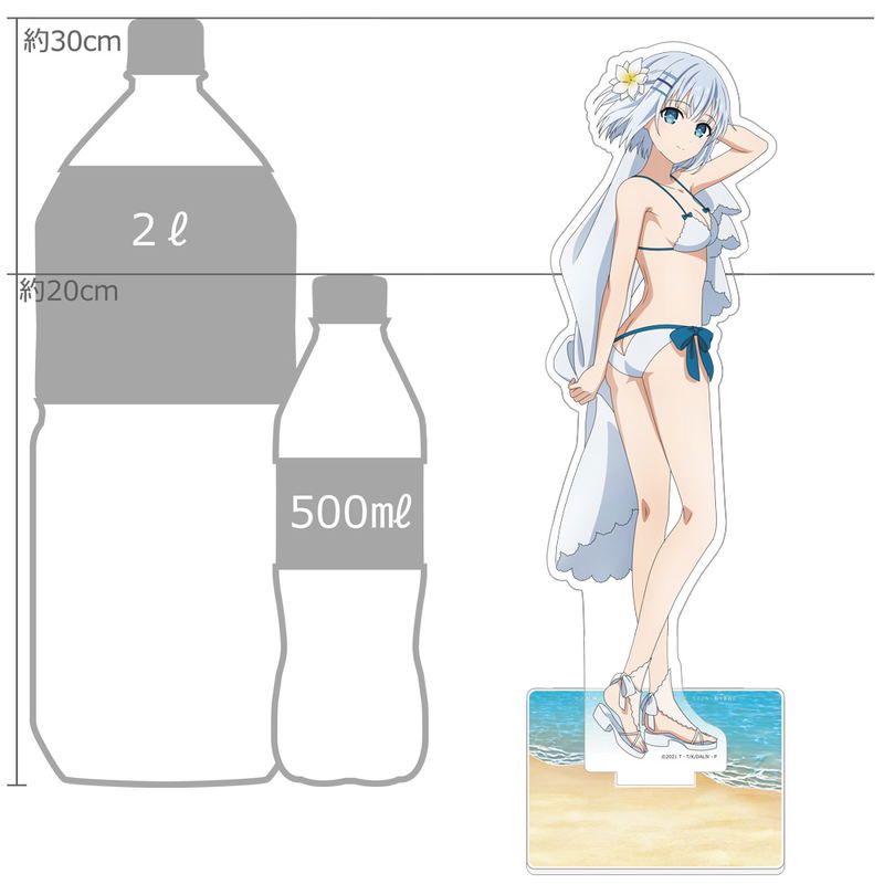 Date A Live IV Original Illustration Extra Large Acrylic Stand Tobiichi Origami / Swimwear image 2