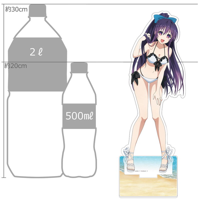 Date A Live IV Original Illustration Extra Large Acrylic Stand Yatogami Tohka / Swimwear image 2