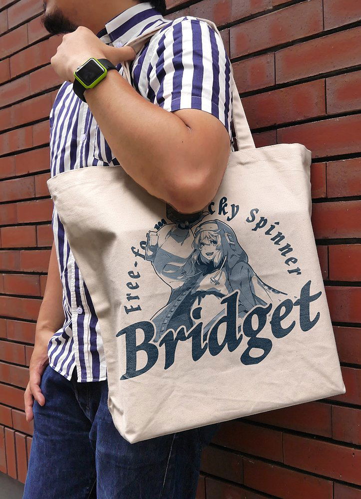 Guilty Gear Strive Brigitte Large Tote Bag Natural image 2