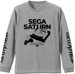 Sega Saturn Ribbed Long Sleeve T-shirt (Mix Gray | Size XL)_