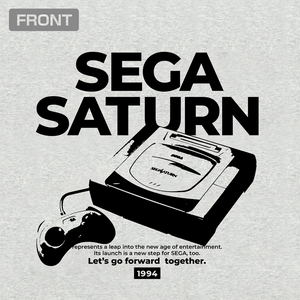 Sega Saturn Ribbed Long Sleeve T-shirt (Mix Gray | Size XL)_