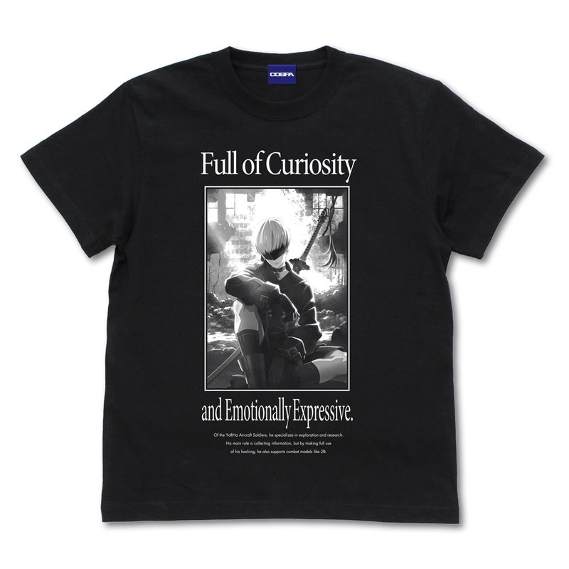 NieR:Automata Ver1.1a 9S T-shirt (Black | Size XL) image 1