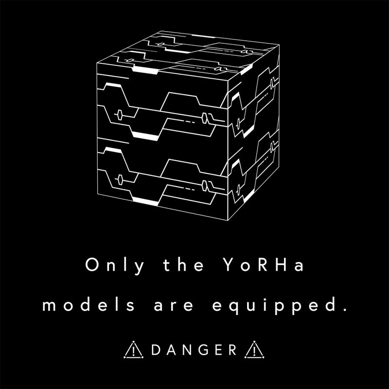 NieR:Automata Ver1.1a YoRHa Unit T-shirt Black (L Size) image 4
