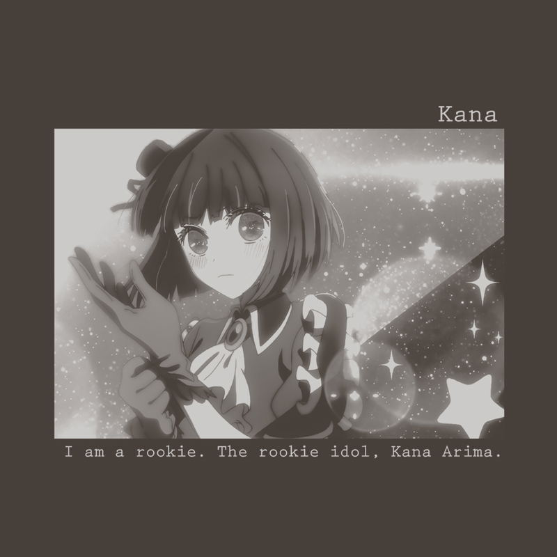 Oshi No Ko - Kana Arima Photographic T-shirt (Charcoal | Size M) image 2