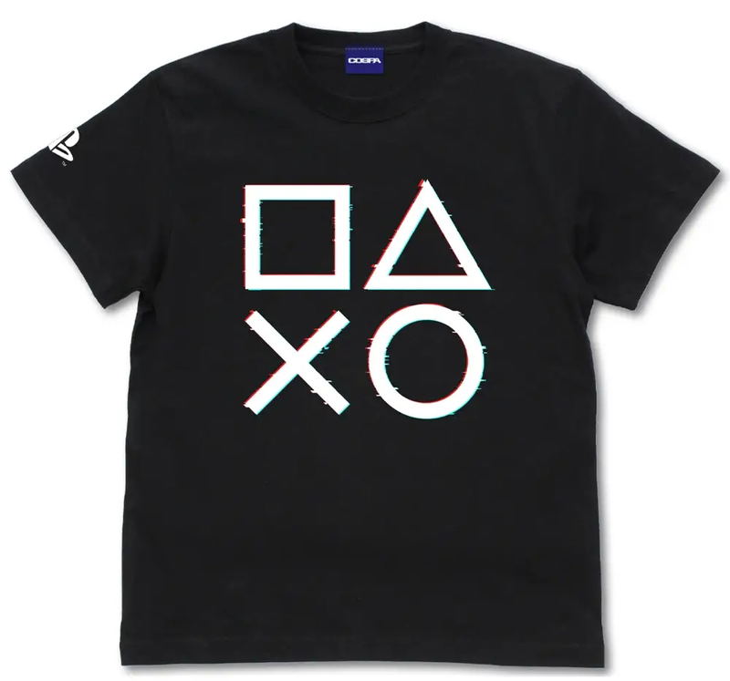 PlayStation - PlayStation Shapes Logo Glitch Ver. T-shirt (Black | Size L) image 1
