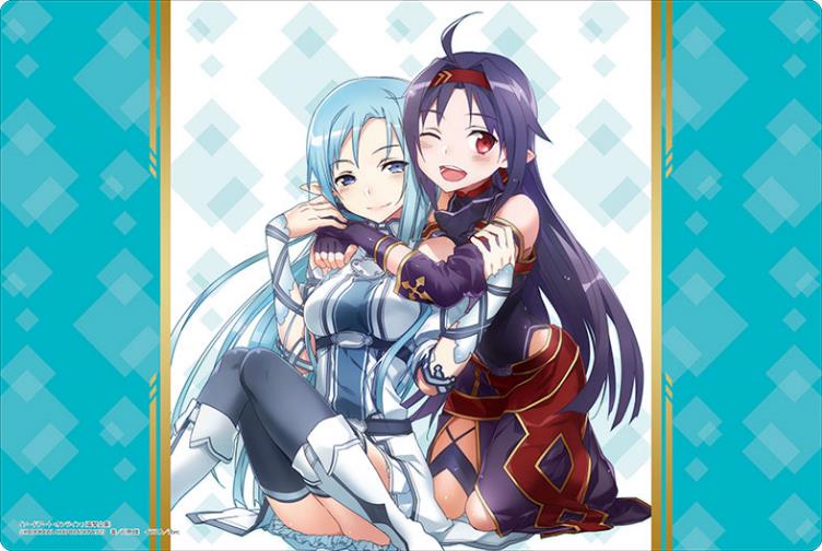 Bushiroad Rubber Mat Collection V2 Vol. 1001 Dengeki Bunko Sword Art Online Asuna & Yuuki image 1