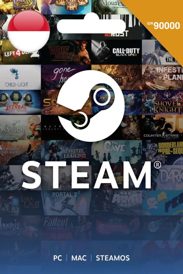 Steam Gift Card (IDR 90000 | For Indonesia Currency Only) <span class="ext" style="background-color: #2a475e; color: #FFFFFF;">STEAM</span> <span class="ext ext_digital">digital</span> image 1