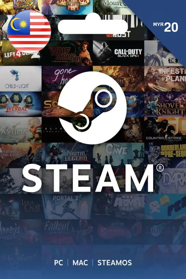 Steam Gift Card (MYR 20 | For Malaysia Currency Only) <span class="ext" style="background-color: #2a475e; color: #FFFFFF;">STEAM</span> <span class="ext ext_digital">digital</span> image 1