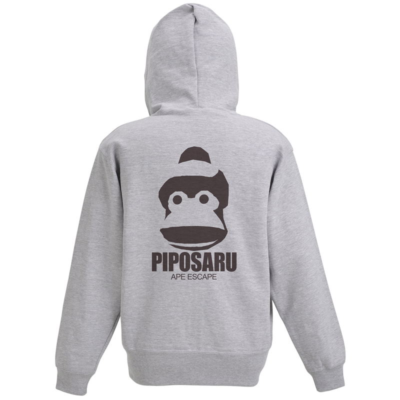 Ape Escape - Piposaru Face Zip Hoodie (Mix Gray | Size XL) image 1