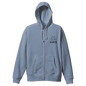Doko Demo Issyo - Nope Not Today Zippered Hoodie (Acid Blue | Size S)