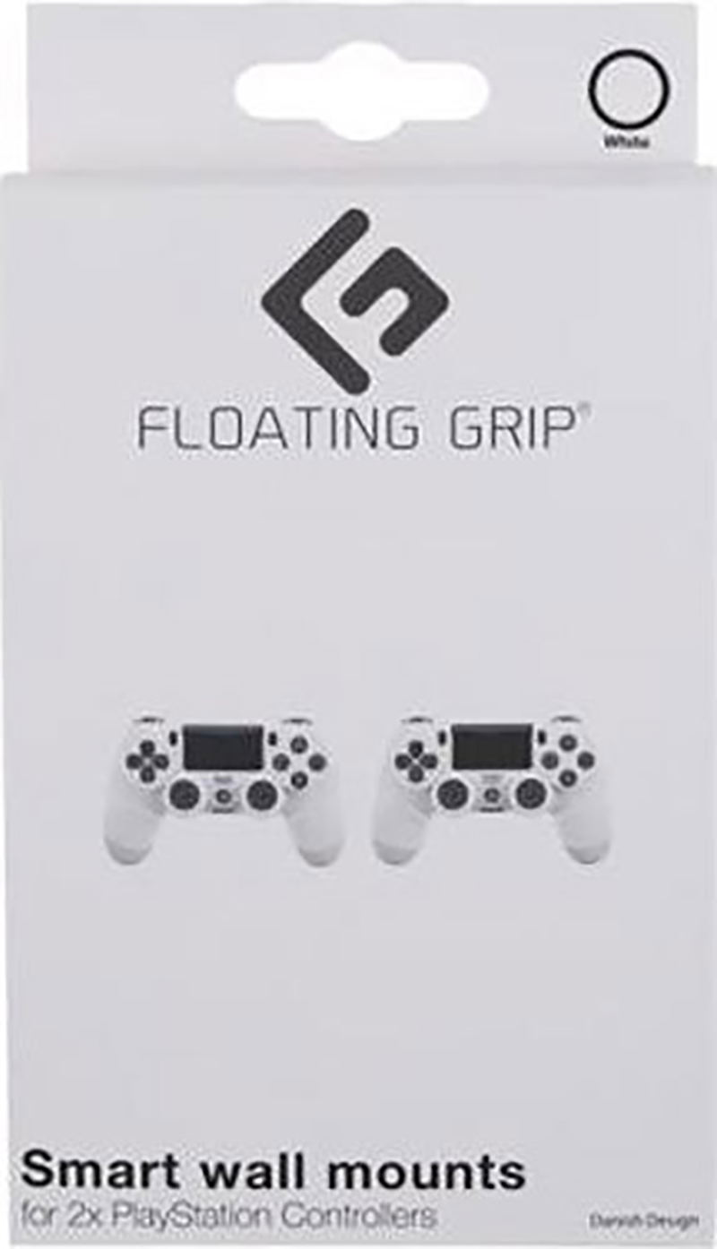 FLOATING GRIP Smart Wall Mount for PlayStation Controller (White) for ...