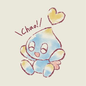 Sonic The Hedgehog - Chao T-shirt (Vanilla White | Size L)