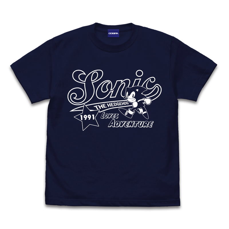 Sonic The Hedgehog - Sonic American T-shirt (Navy | Size XL) image 1