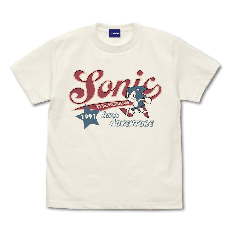 Sonic The Hedgehog - Sonic American T-shirt (Vanilla White | Size S) image 1