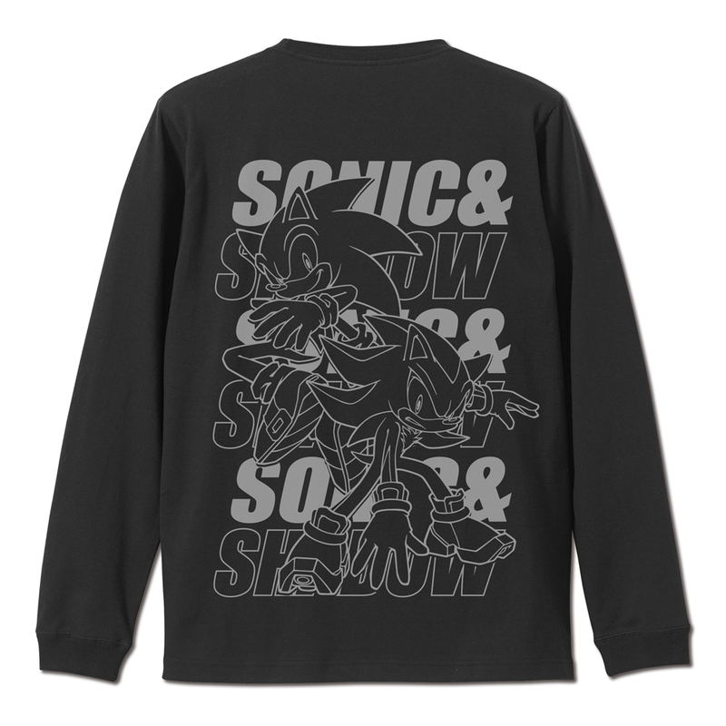 Sonic the Hedgehog - SONIC & SHADOW Long sleeve T-shirt(Black | Size M) image 1