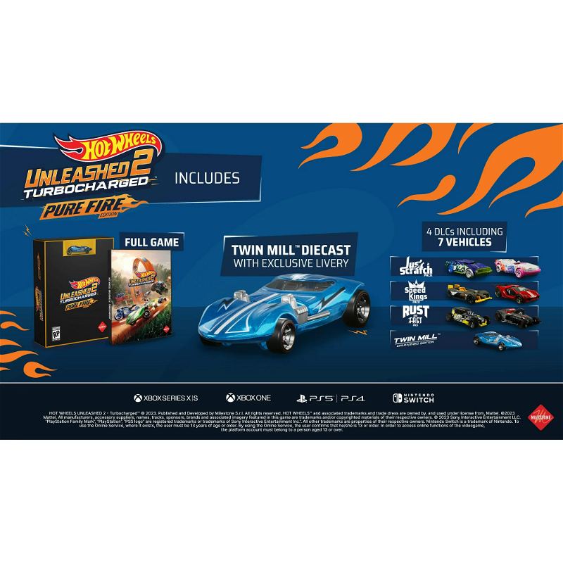 Hot Wheels 2: [Pure Unleashed (Multi-Language) for Turbocharged PlayStation 4 Edition] Fire