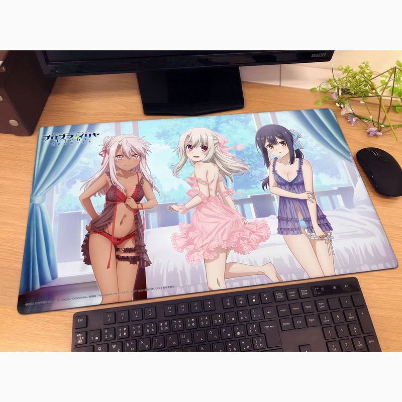 Fate/Kaleid Liner Prisma Illya: Licht - The Nameless Girl Original Illustration Rubber Mat Illya & Miyu & Chloe / Roomwear image 3